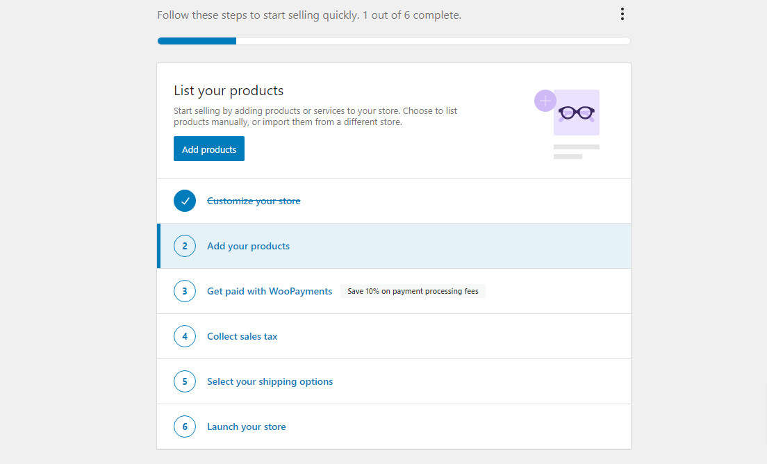 woocommerce interface