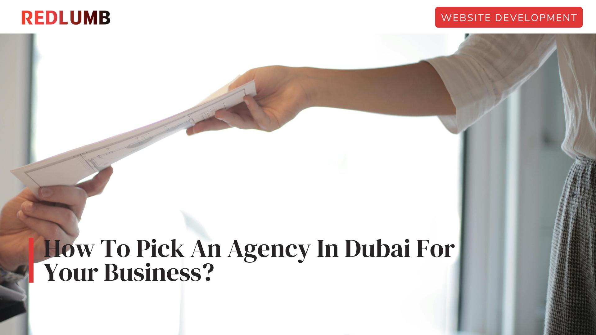 picking the right agency in duba